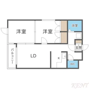 カールトンハウス【3階】の間取り
