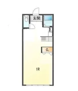 キュウブEX岩瀬川【2階】の間取り