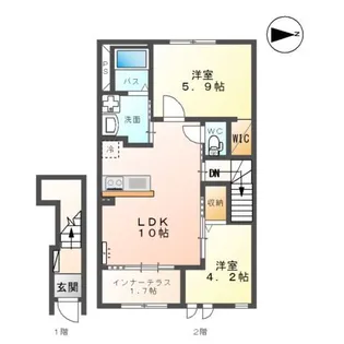 ルミナス・ハイムASAKA【2階】の間取り
