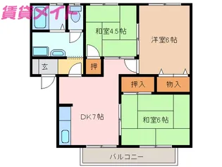 3DKの間取り画像