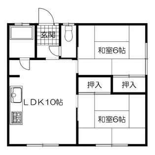 みはらしマンション II【2階】の間取り