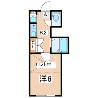 パレス郡山【1階】の間取り