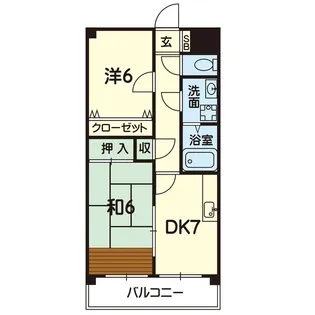 チェリー尾ノ上【1階】の間取り