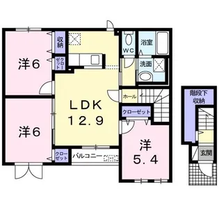 フラン【2階】の間取り