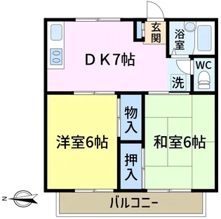 グローバルハウス【2階】の間取り