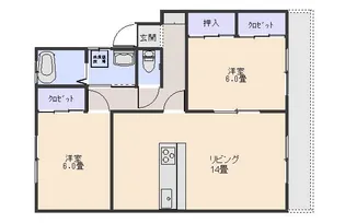 ウイングハイツ【2階】の間取り