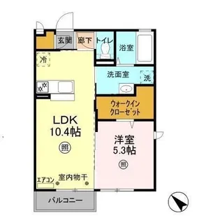 シャンテクレール I【2階】の間取り