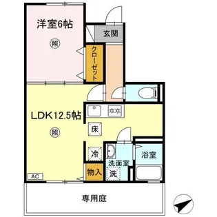 ブルーム米原 A棟【1階】の間取り