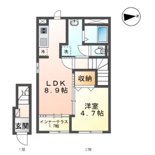 アラ・ミゾン【2階】の間取り
