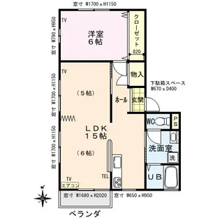 K’sIII B【2階】の間取り