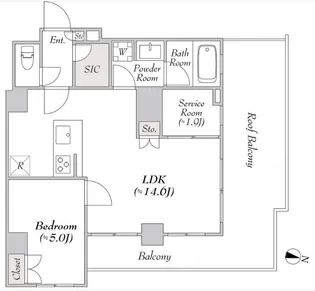 ルミーク千歳船橋【3階】の間取り