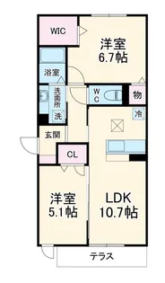 グリーンハウス【1階】の間取り