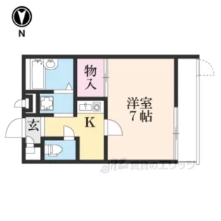 レオパレス萬代橋【3階】の間取り