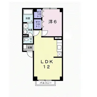 ラフォンテーヌI【1階】の間取り