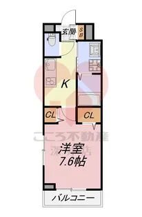 ヒカルサ堺市文珠橋通II【3階】の間取り