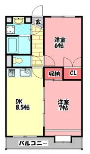 ブランドールMIII【4階】の間取り
