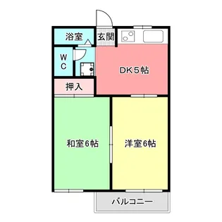 岐阜県岐阜市須賀3【アパート】の間取り