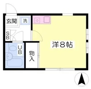 コーポサンライズ【1階】の間取り