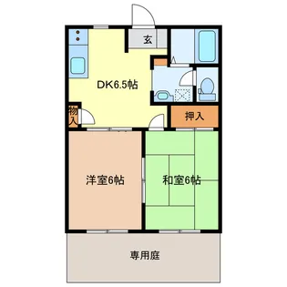 フリーデンハイム【1階】の間取り