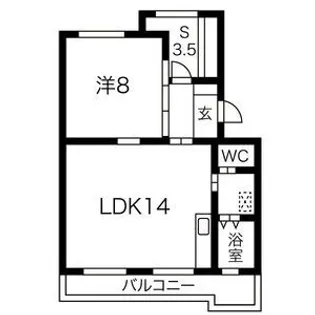 愛知県岡崎市戸崎町字野畔【マンション】の間取り