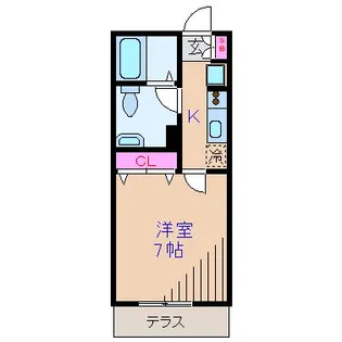 グリーンパーク新横浜【1階】の間取り
