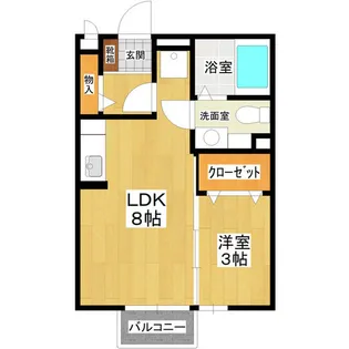 ダイユーパレスII【1階】の間取り