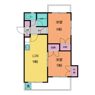 ハイツインディゴ【3階】の間取り