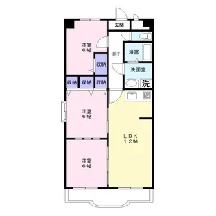 3LDKの間取り画像