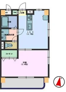 リヴェール中央【2階】の間取り