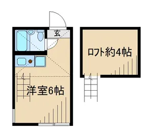 ユナイト日吉クイーンマカダミア【1階】の間取り