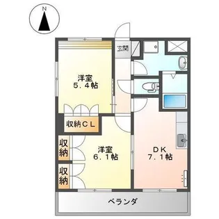 ウィステリアスプリングス【1階】の間取り