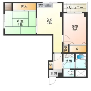 パル春日出【3階】の間取り