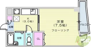 旭コンフォート越路【4階】の間取り