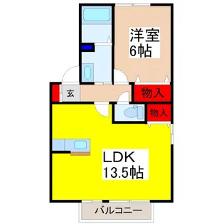 ウィルコートC【2階】の間取り