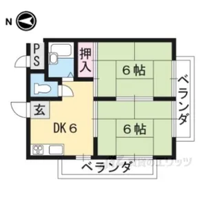パレス稲荷【3階】の間取り