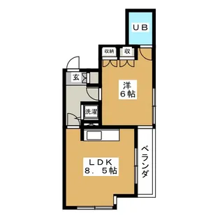 東京都中野区中央5【マンション】の間取り