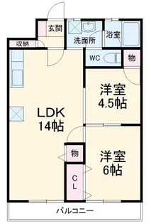 メゾン田中【2階】の間取り
