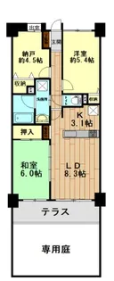 レクセルマンション竹ノ塚【1階】の間取り