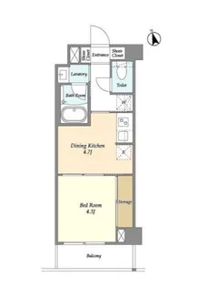 東京都大田区東馬込1【マンション】の間取り