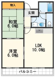 メゾン・ヴィラージュ【1階】の間取り