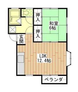 コーポJパーク【2階】の間取り