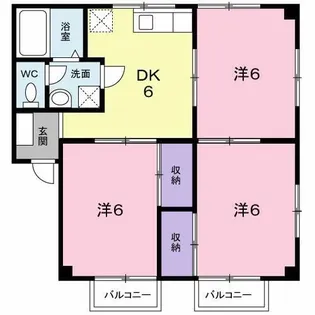 中尾弐番館【1階】の間取り