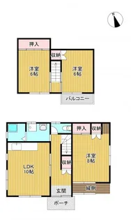 兵庫県三田市大原【一戸建】の間取り