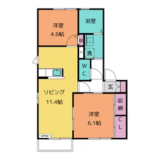 クレール・コート【2階】の間取り