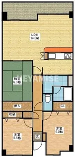コアマンション長崎ガーデンヒルズ【12階】の間取り