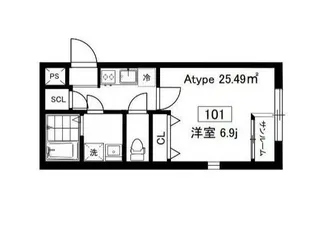 シンビオーシス本所【1階】の間取り