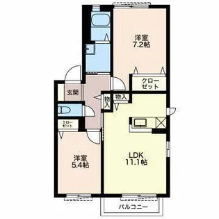 Sunmall A【2階】の間取り