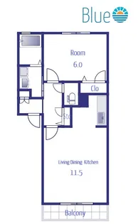 サニーグリーン【1階】の間取り