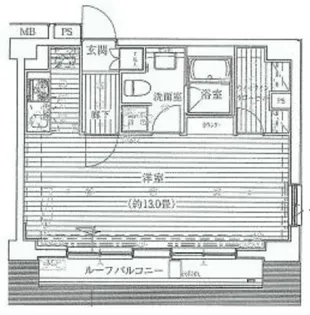 プレール・ドゥーク高輪【11階】の間取り