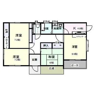 岩手県花巻市矢沢第9地割【一戸建】の間取り